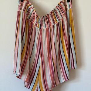 Striped loose to body Women's shorts TORRID sz 2